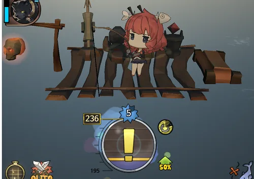 アプリ漂流少女 ゲージ