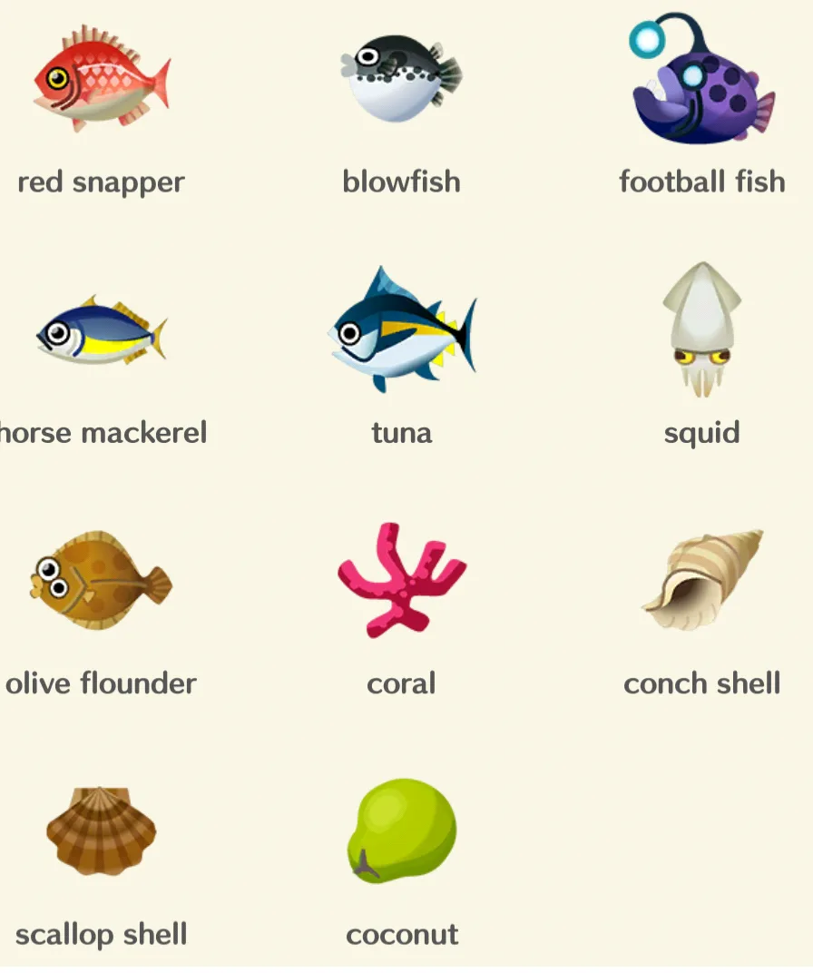 ポケ森 どうぶつの森 スマホ 各エリアでとれるもの レアアイテム 一覧