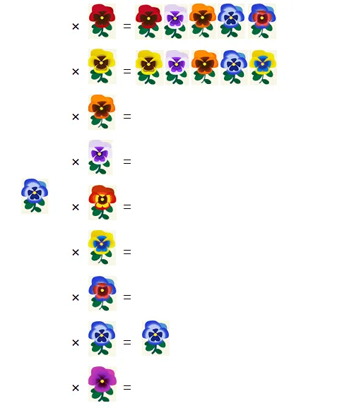 ポケ森 ガーデン パンジー交配表 あお