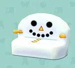 ポケ森 家具まとめ ゆきだるまソファ