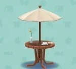 ポケ森 家具まとめ カフェなパラソルテーブル