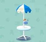 ポケ森 家具まとめ パラソルつきテーブル