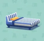ポケ森 家具まとめ ストライプなベッド