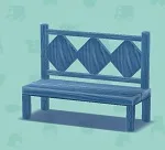 ポケ森 家具まとめ あおいベンチ