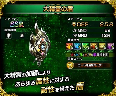 ガーディアンズ リセマラ ガチャ 当たり武器 大精霊の盾