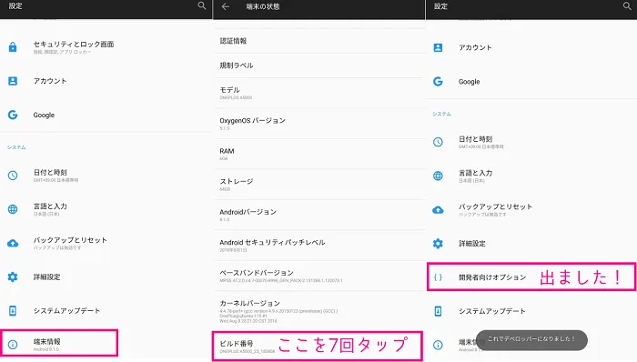 スタリラ リセマラ 起動出来ない 開発者向けオプション デバッグ3