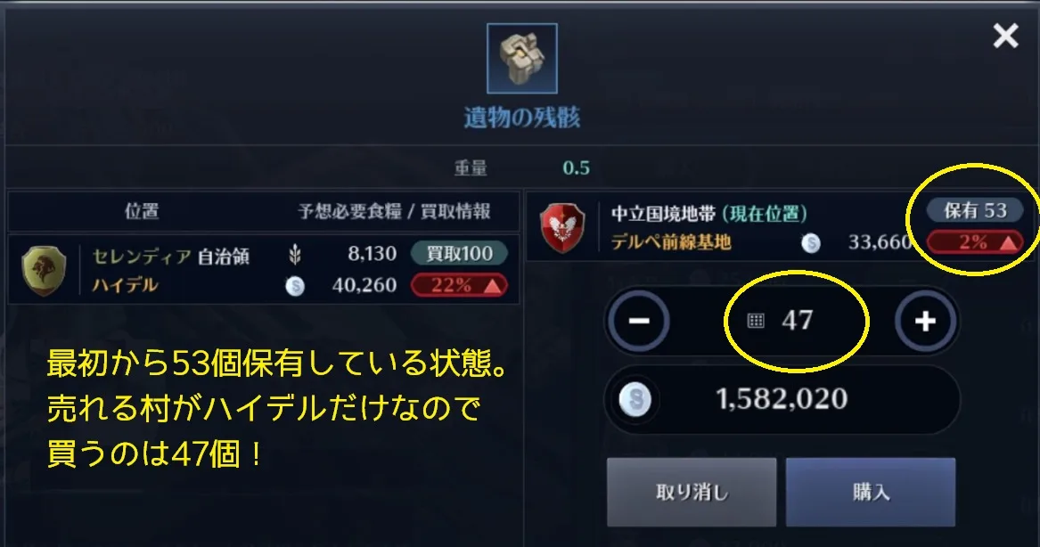黒い砂漠モバイル ワールド経営 攻略2